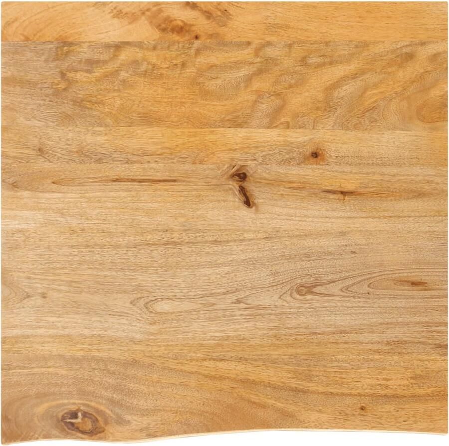 VidaXL Tafelblad met natuurlijke rand 60x60x2 5 cm massief mangohout