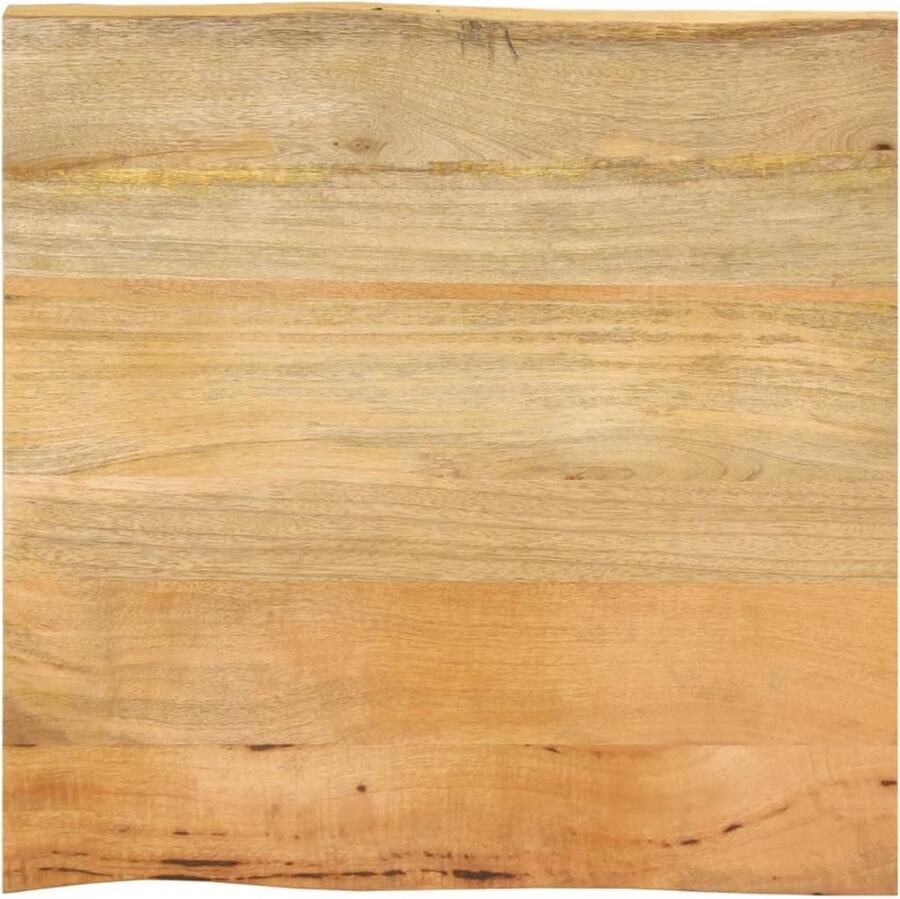 VidaXL Tafelblad met natuurlijke rand 60x60x2 5 cm massief mangohout