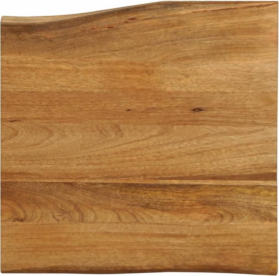VidaXL Tafelblad met natuurlijke rand 60x60x3 8 cm massief mangohout