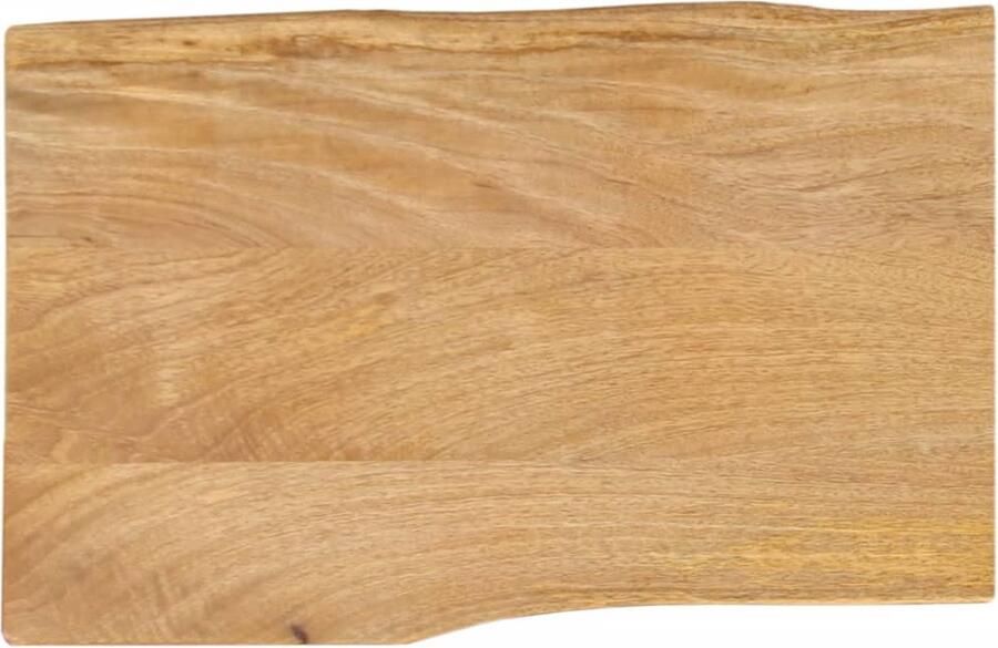 VidaXL Tafelblad met natuurlijke rand 50x40x3 8 cm massief mangohout