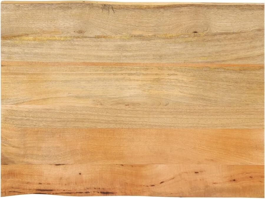 VidaXL Tafelblad met natuurlijke rand 90x60x3 8 cm massief mangohout
