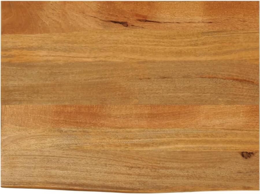 VidaXL Tafelblad met natuurlijke rand 80x60x3 8 cm massief mangohout