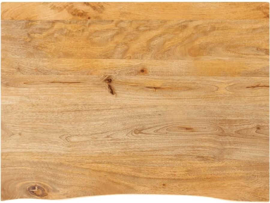 VidaXL Tafelblad met natuurlijke rand 80x60x3 8 cm massief mangohout