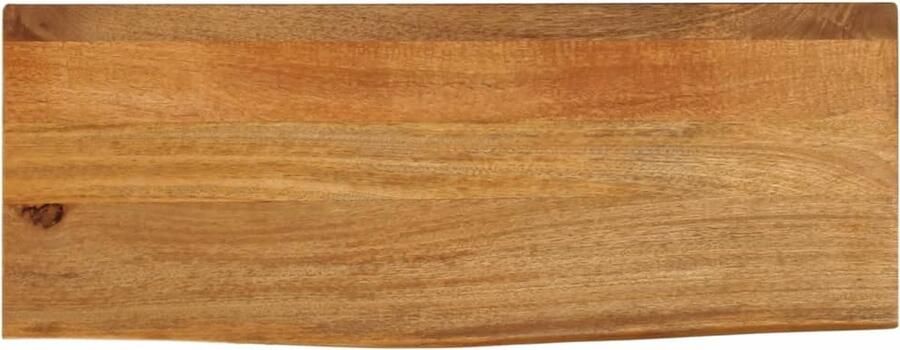 VidaXL Tafelblad met natuurlijke rand 90x30x3 8 cm massief mangohout