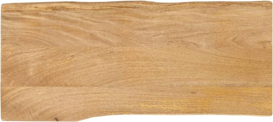 VidaXL Tafelblad met natuurlijke rand 90x40x2 5 cm massief mangohout