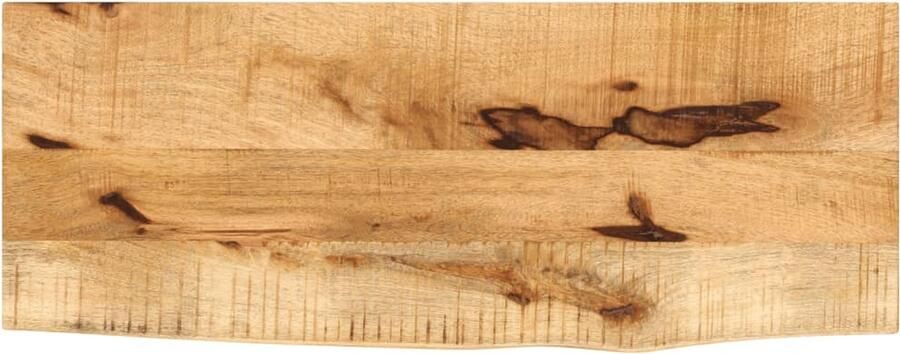VidaXL Tafelblad met natuurlijke rand 90x40x2 5 cm massief mangohout