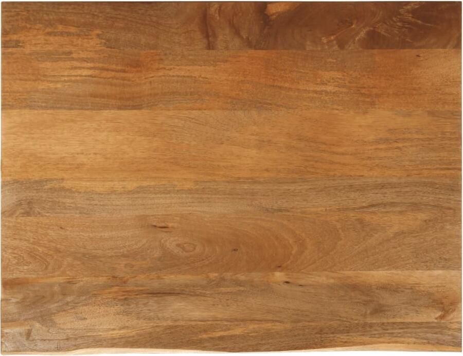 VidaXL Tafelblad met natuurlijke rand 100x80x3 8 cm massief mangohout