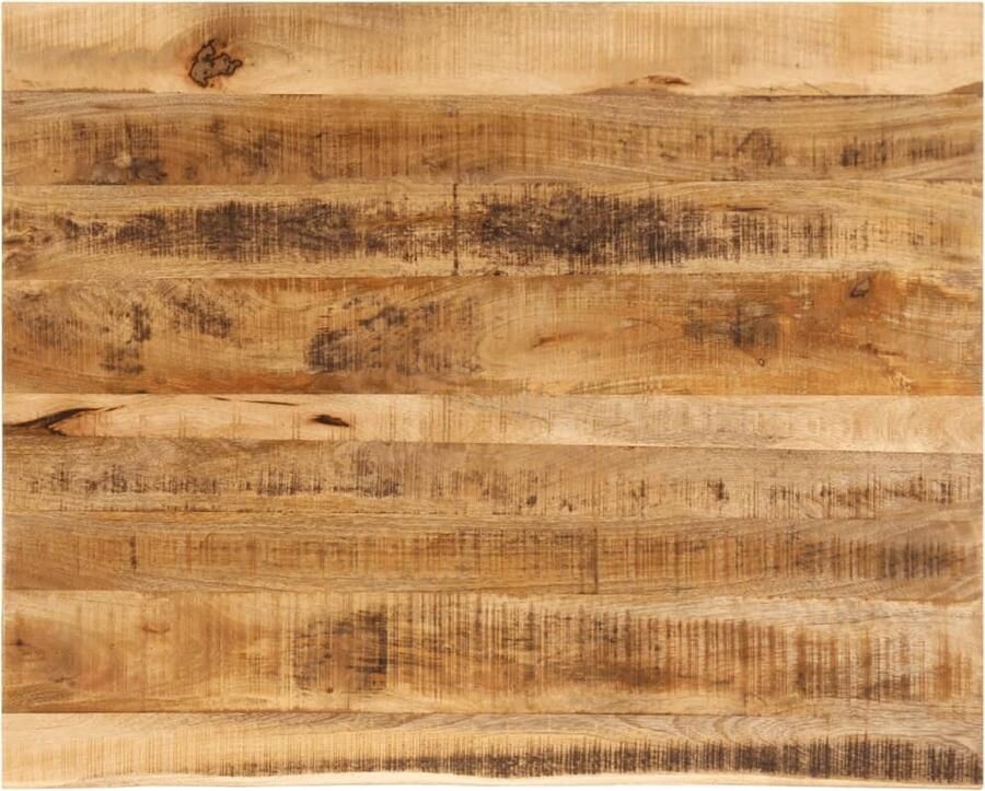VidaXL Tafelblad met natuurlijke rand 100x80x3 8 cm massief mangohout