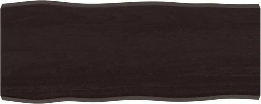 VidaXL Tafelblad Eikenhout 100x40cm Donkerbruin Eikenhouten Tafelblad Vervangen Salontafel Eetkamertafel Industrieel Tafelblad Vintage Tafelblad Bruin Tafelblad Massief Hout