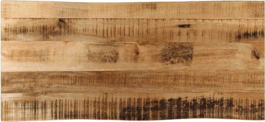 VidaXL Tafelblad Natuurlijke Rand 100x40x2 5 cm Tafelblad Mangohout Natuurlijk Vintage Rustic