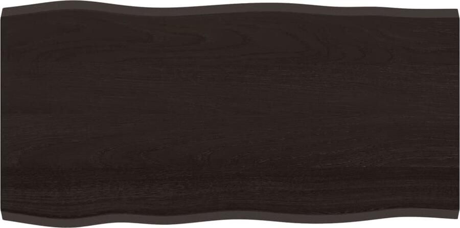 VidaXL Tafelblad Natuurlijke Rand Eikenhout 100x50cm Tafelblad Eikenhouten Tafelblad Massief Eikenhout Bruin Tafelblad Vintage Tafelblad Salontafel Eetkamertafel Diy Tafel