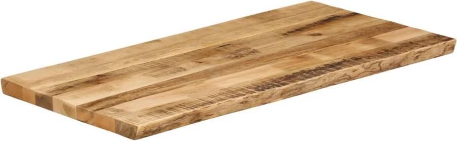 VidaXL Tafelblad Natuurlijke Rand 120x60x2 5 cm Mangohouten Tafelblad Vervangen Vintage Tafel Industrieel Tafelblad Naturel Tafelblad