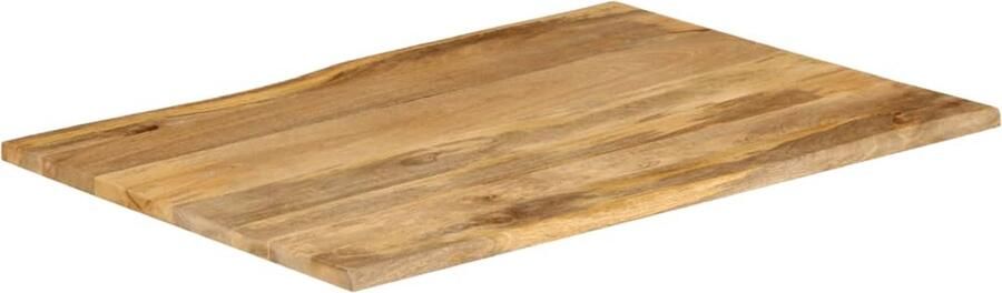 VidaXL Tafelblad Natuurlijke Rand 100x80x2 5 cm Houten Tafelblad Mangohout Tafelblad Vintage Tafelblad Landelijk Tafelblad Naturel Tafelblad