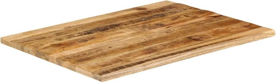 VidaXL Tafelblad Natuurlijke Rand 100x80x3 8 cm Houten Tafelblad Mangohout Tafelblad Vintage Tafelblad Industriële Tafelblad Natuurlijkt Tafelblad