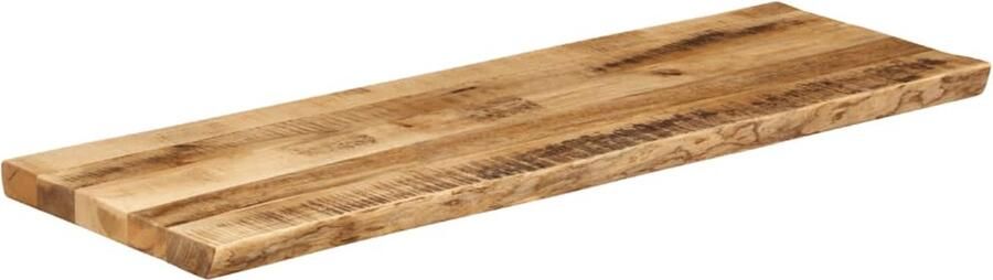 VidaXL Tafelblad Natuurlijke Rand 110x40x3 8 cm Tafelblad Mangohout Vintage Tafel Rustic Tafel Eetkamerstoel
