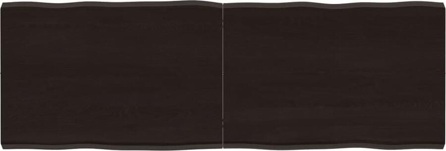 VidaXL Tafelblad Natuurlijke Rand 120x40cm Eikenhout Eikenhouten Tafelblad Vervangen Salontafel Eetkamertafel Vintage Tafelblad Industriele Tafel Design Tafelblad Bruin Tafelblad
