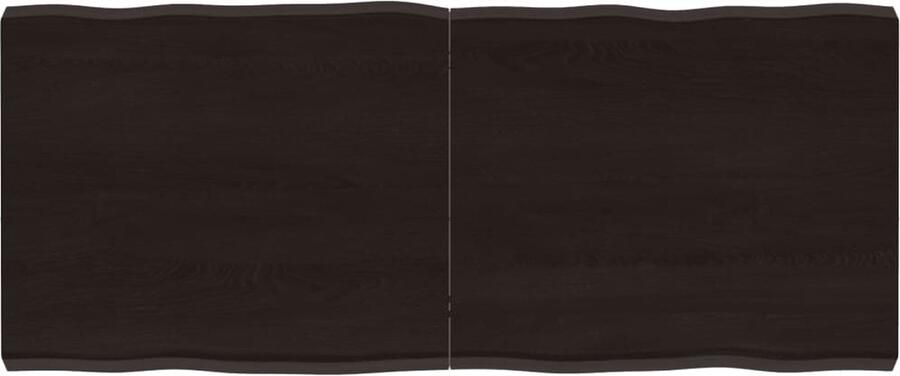 VidaXL Tafelblad Natuurlijke Rand 120x50 cm Eikenhout Tafelblad Eikenhout Eikenhouten Tafelblad Vervangen Salontafel Eetkamertafel Vintage Tafelblad Industrieel Tafelblad Bruin Tafelblad