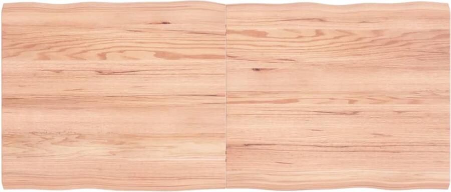 VidaXL Tafelblad Eikenhout 140x60 cm Lichtbruin Houten Tafelblad Eikenhout Tafelblad Vervangen Salontafel Eetkamertafel Vintage Tafelblad Landelijk Tafelblad Industrieel Tafelblad
