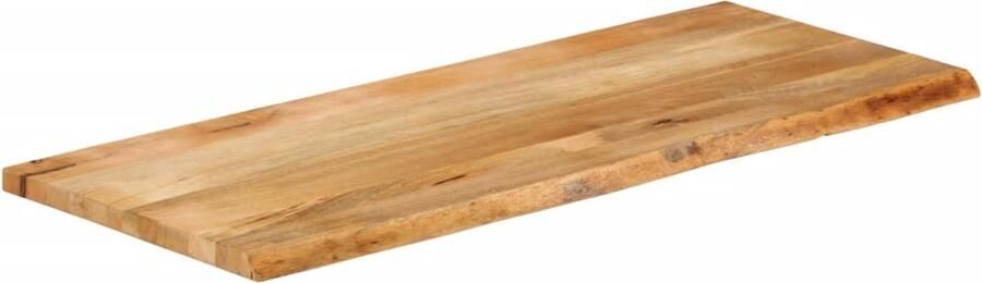 VidaXL Tafelblad Natuurlijke Rand 140x60x2 5 cm Houten Tafelblad Mangohout Tafelblad Vervangen Salontafel Eetkamertafel