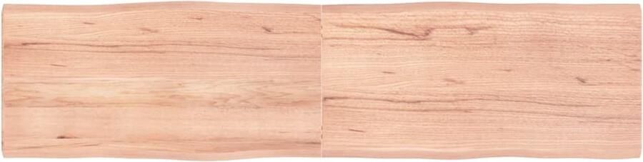 VidaXL Tafelblad Natuurlijke Rand 160x40 cm Eikenhout Tafelblad Eikenhout Eikenhouten Tafelblad Massief Eikenhout Tafelblad Vervangen Salontafel Eetkamertafel Vintage Tafelblad Landelijke Tafel - Foto 2