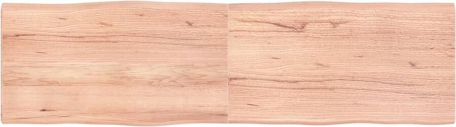 VidaXL Tafelblad Natuurlijke Rand 180x50 cm Eiken Eikenhouten Tafelblad Vervangen Salontafel Eettafel Bureau Houten Tafelblad Vintage Tafelblad Landelijke Tafel Natuurlijk Hout