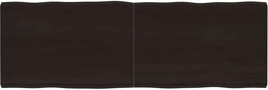 VidaXL -Tafelblad-natuurlijke-rand-180x60x(2-6)cm-eikenhout-donkerbruin - Foto 5
