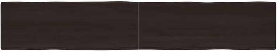 VidaXL -Tafelblad-natuurlijke-rand-220x40x(2-6)cm-eikenhout-donkerbruin - Foto 5