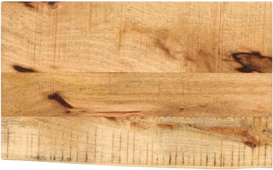 The Living Store Mangohouten Tafelblad 50 x 30 x 2.5 cm Massief Ruw Mangohout met Natuurlijke Rand Tafelblad Mangohout Tafel Accessoires Natuurlijk Vintage - Foto 2