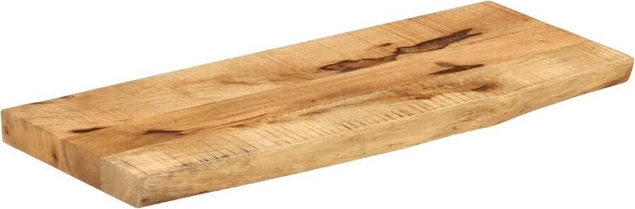 VidaXL Tafelblad Natuurlijke Rand 80x30 cm Mangohout Houten Tafelblad Vervangen Mangohout Massief Hout Vintage Tafel