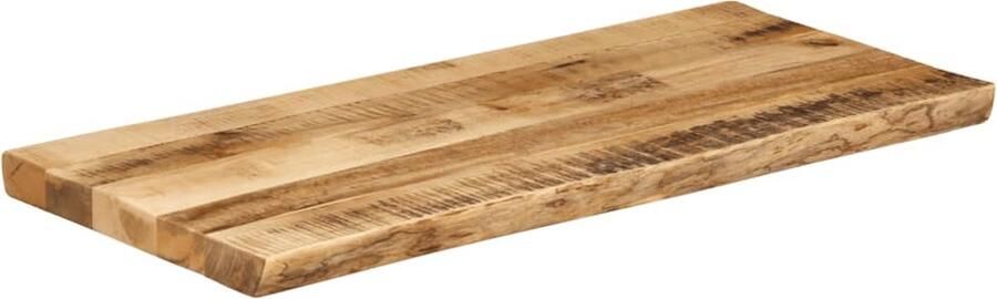VidaXL Tafelblad Natuurlijke Rand 80x40 cm Mangohout Tafelblad Mangohout Vintage Tafel Landelijke Tafel Eetkamertafel
