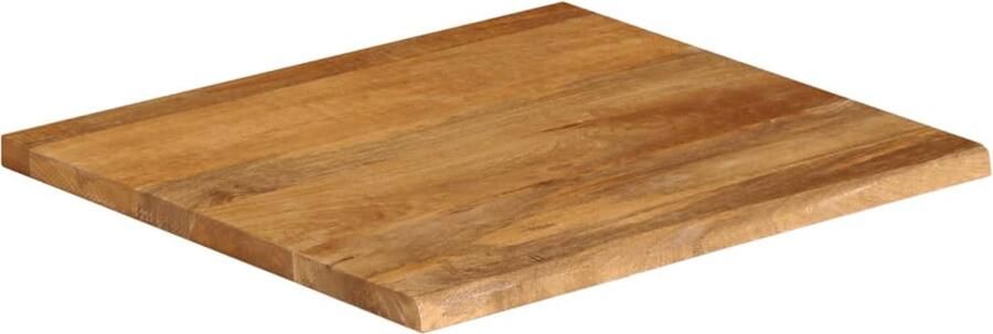 VidaXL Tafelblad Natuurlijke rand 40x40x2 5 cm Houten Tafelblad Mangohout Tafelblad Vervangen Tafelblad Design Naturel Tafelblad