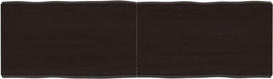 VidaXL Tafelblad Natuurlijke Rand Eikenhout 140 cm Eikenhouten Tafelblad Vervangen Salontafel Eetkamertafel Vintage Tafelblad Industriele Tafel Design Tafelblad