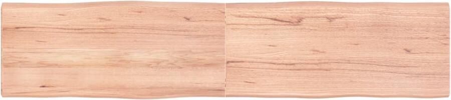 VidaXL Tafelblad Natuurlijke Rand Eikenhout 180x40 cm Eikenhouten Tafelblad Vervangen Salontafel Eetkamertafel Handmade Tafelblad Natuurrand Bruine Tafel