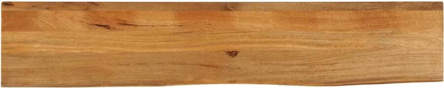 The Living Store Massief Mangohout Tafelblad 180 x 30 x 3.8 cm Natuurlijke Rand Tafeltje Tafelblad Mangohouten Tafel Vintage Tafel Industriele Tafel