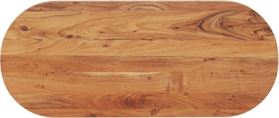VidaXL Tafelblad ovaal 100x40 cm Massief Acaciahout Houten Tafelblad Ovale Tafel Acacia Hout Eetkamertafel Tafel Vernieuwen