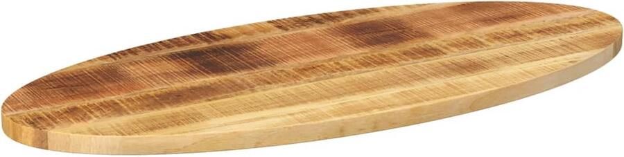 VidaXL Tafelblad Ovaal 100x50 cm Mangohout Mangohouten Tafelblad Vervangen Rustic Design Vintage Tafelblad Landelijke Tafel