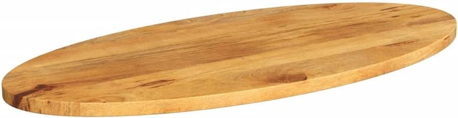 VidaXL Tafelblad Ovaal 110x40 cm Mangohout Houten Tafelblad Mangohout Tafelblad Oval Tafellaag Vintage Tafelblad Landelijke Tafelblad