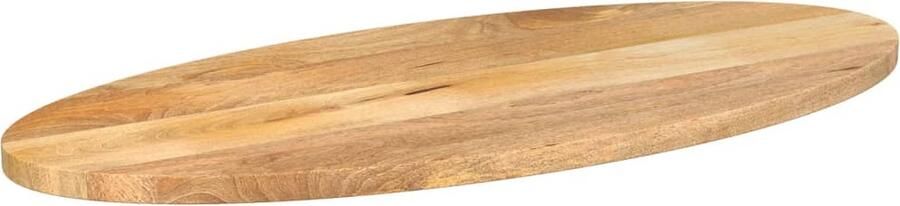 VidaXL Tafelblad Ovaal 140x50 cm Mangohout Tafelblad Mangohouten Tafelblad Oval Tafellab Vintage Tafelblad Rustic Tafelblad