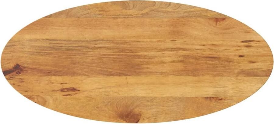VidaXL Tafelblad ovaal 140x60x3 8 cm massief mangohout