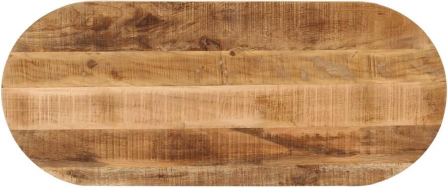 The Living Store Mangohouten Tafelblad 120 x 50 x 3.8 cm Rustiek massief houtè ¾è ¡ Tafelblad Mangohout Tafelblad Vervangen Rustic Design Landelijke Stijl - Foto 2