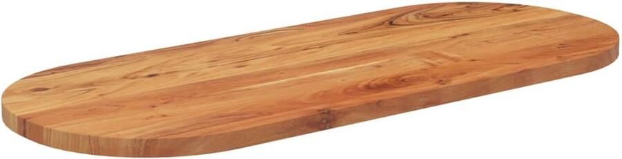 VidaXL Tafelblad ovaal 120x50x2 5 cm Acaciahout Houten Tafelblad Oval Tafellaag Acacia Hout Eetkamertafel Tweedehands Tafelblad