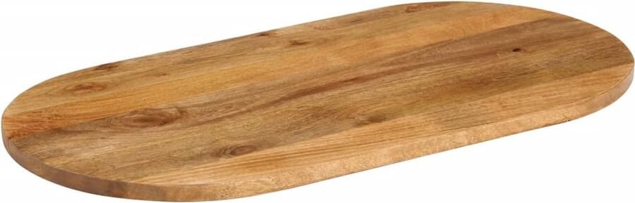 VidaXL Tafelblad Ovaal 90x40x2 5 cm Mangohout Tafelblad Mangohouten Tafelblad Rustiek Tafelblad Vintage Tafelblad Salontafelblad