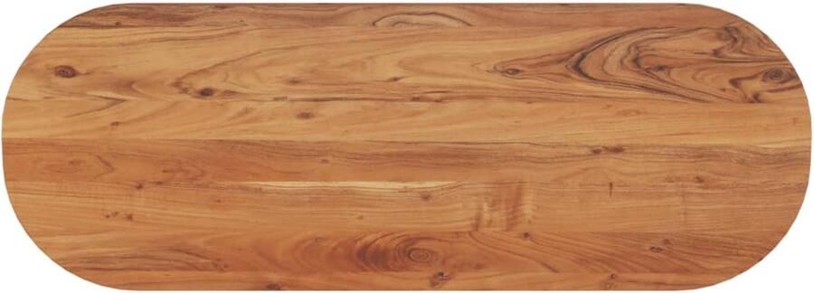VidaXL Tafelblad Ovaal 140x50x2 5 cm Acaciahout Tafelblad Acacia Hout Ovale Tafel Eetkamerstoel Tweedehands Meubels