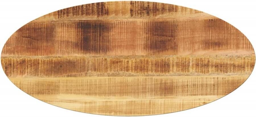 VidaXL Tafelblad ovaal 140x60x3 8 cm massief mangohout
