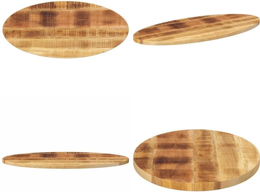 VidaXL Tafelblad ovaal 140x60x2 5 cm massief mangohout Tafelblad Tafelbladen Vervangend Tafelblad Meubelpaneel