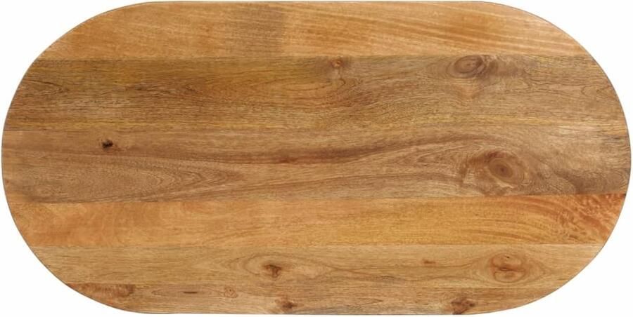 VidaXL -Tafelblad-ovaal-140x60x3 8-cm-massief-mangohout