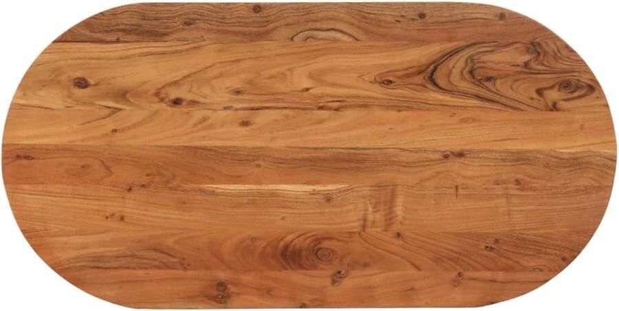VidaXL Tafelblad Ovaal 80x40x2 5 cm Acaciahout Houten Tafelblad Ovale Tafel Acacia Hout Eetkamertafel Tafel Vernieuwen