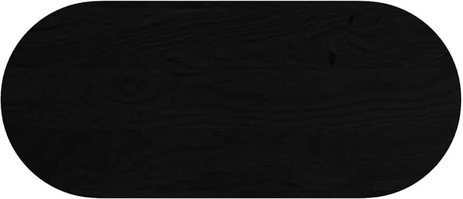 VidaXL Tafelblad Ovaal Massief Eikenhout 140x60 cm Massief Eikenhout Tafelblad Oval Tafellaag Salontafelblad Eetkamertafelblad Vintage Tafelblad - Foto 2