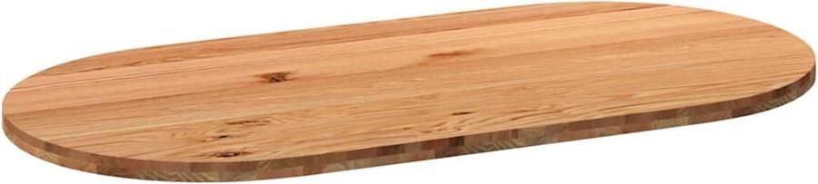 VidaXL Tafelblad Ovaal Massief Eikenhout 180x90 cm Eikenhouten Tafelblad Ovale Tafel Eetkamertafel Tafelblad Kopen Grote Tafelblad