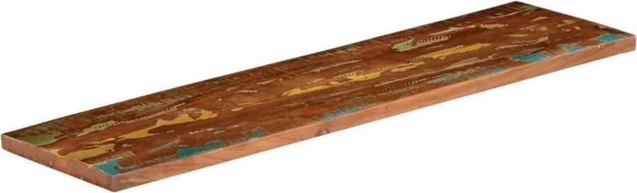 VidaXL Tafelblad Rechthoekig 100x40 cm Gerecycled Hout Houten Tafelblad Vintage Tafelblad Industrieel Tafelblad Rustic Tafelblad Tweedehands Tafelblad